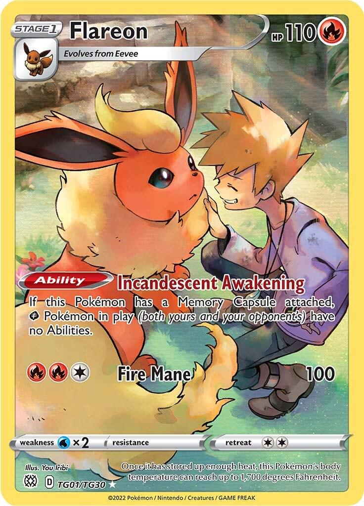 Brilliant Stars Flareon Pokémon card